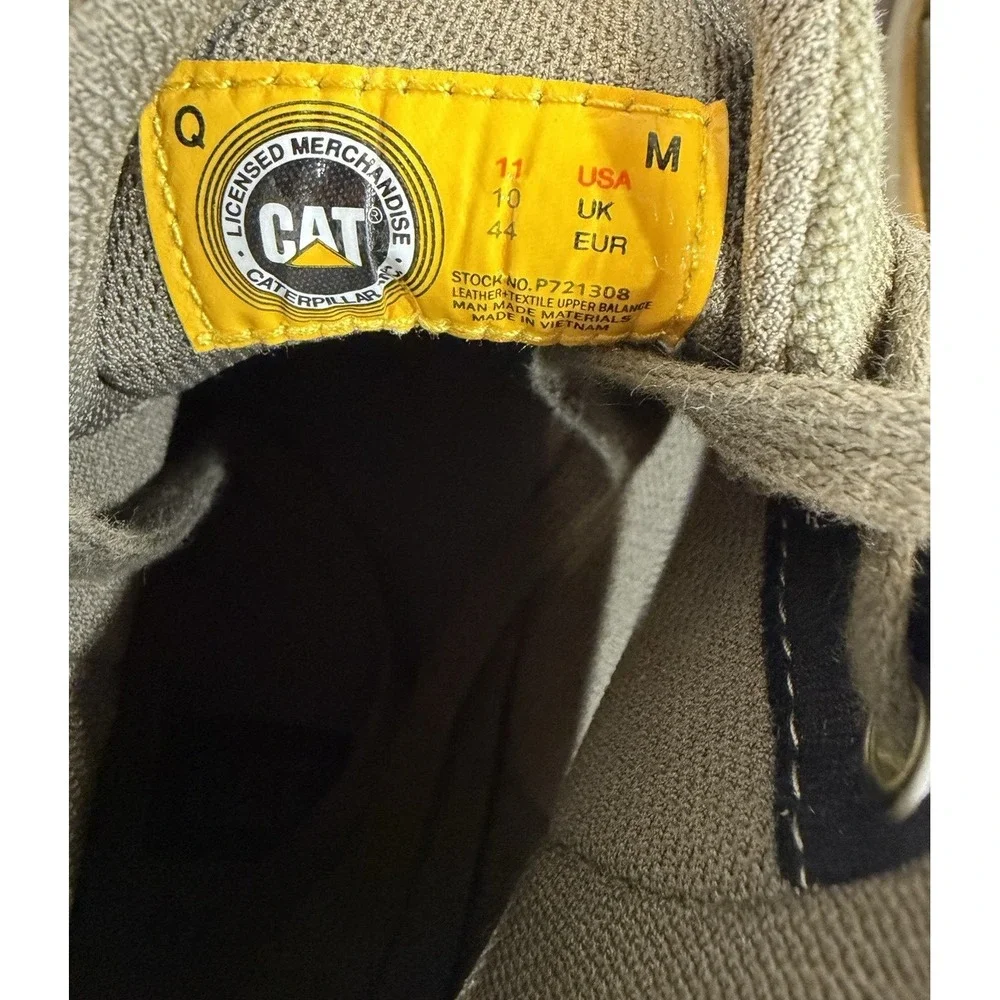 CAT Caterpillar Woodward Mid Mens 11 Olive Green Canvas Casual Shoes Sneaker